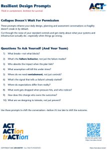 ACT Resilient Design Prompts
